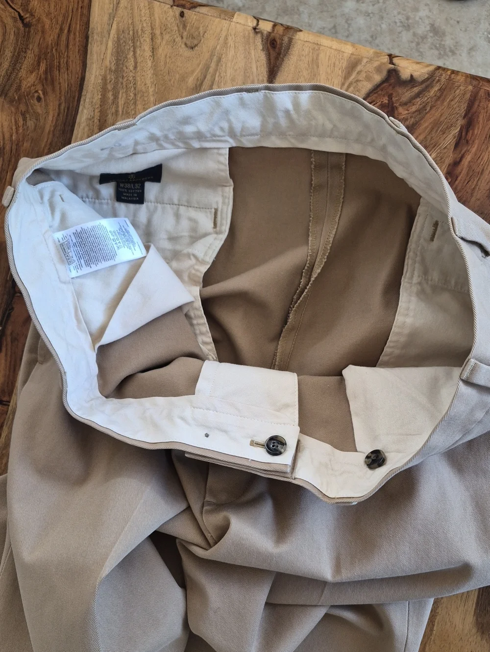 Brooks Brother Advantage Chino, Clark Sz W38/L32